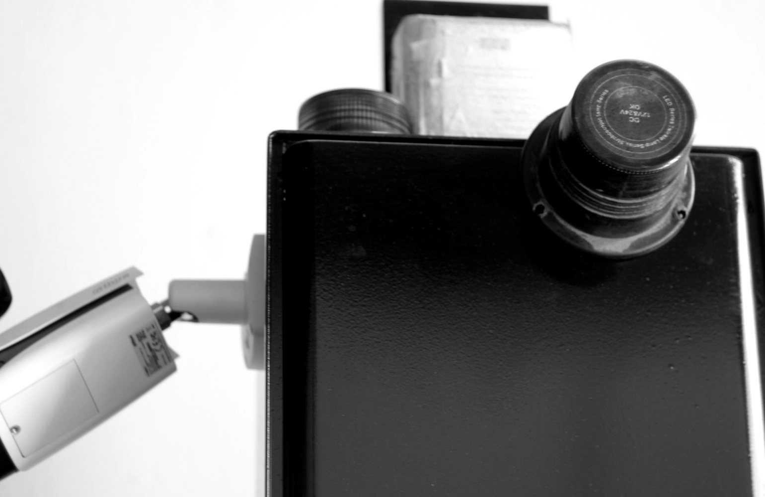 Detalle de un equipo de videovigilancia urbana